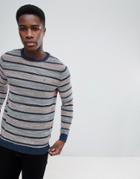 Tommy Hilfiger Striped Crew Neck Sweatshirt - Black
