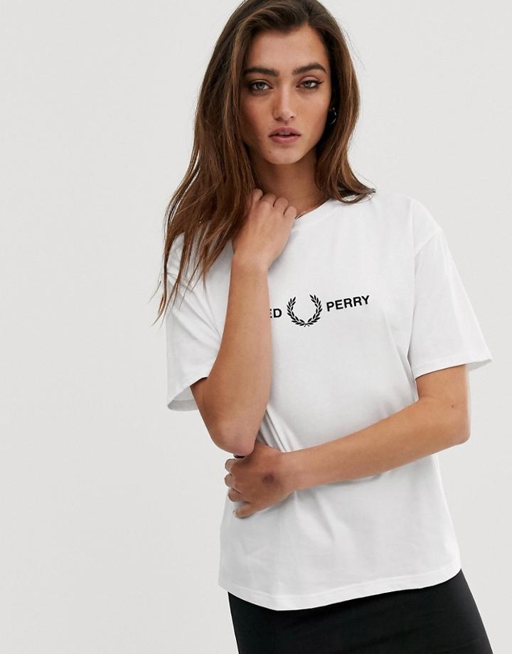 Fred Perry Logo T-shirt-white