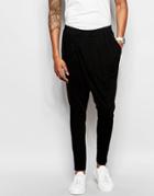 Unplugged Museum Pant With Drop Crotch - Black