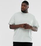 Asos Design Plus Oversized T-shirt With Crew Neck In Green