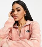 The North Face 100 Glacier 1/4 Zip Fleece In Pink Tie Dye Exclusive To Asos-neutral