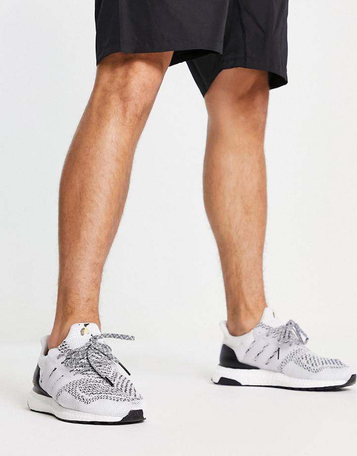 Adidas Running Ultraboost Dna 5.0 Sneakers In White And Black