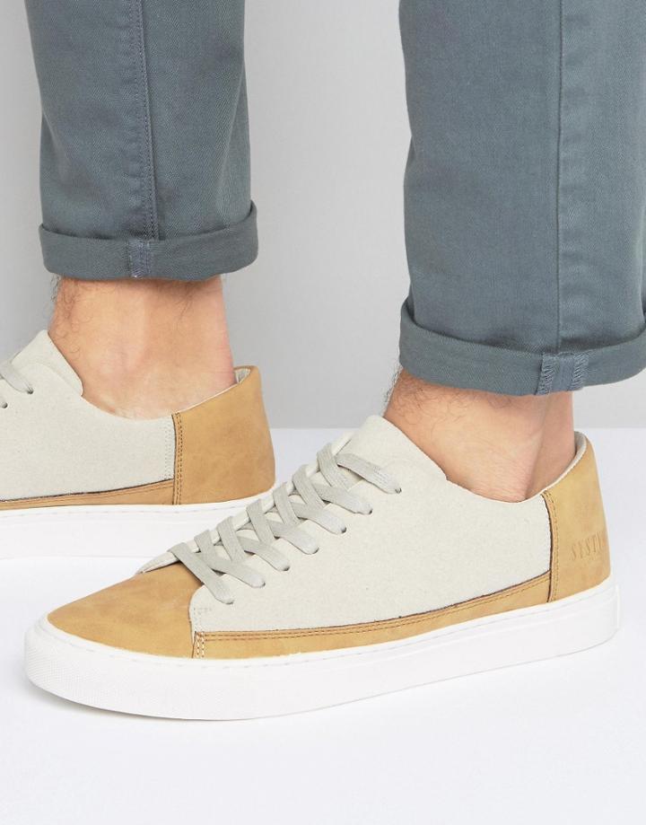 Systvm Lo Sneakers In Beige - Beige