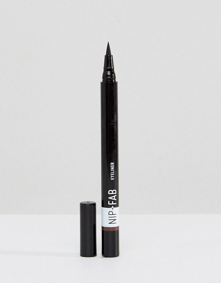 Nip+fab Make Up Liquid Eyeliner Brown - Brown