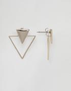 Oasis Triangle Through & Through Earrings - Gold