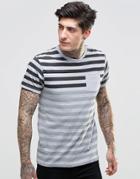 D-struct Varied Stripe T-shirt - Gray