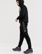 Nicce Sweatpants With Large Logo In Black - Black