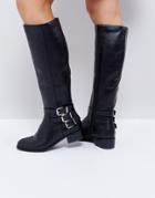 Asos Cash Knee Boots - Black