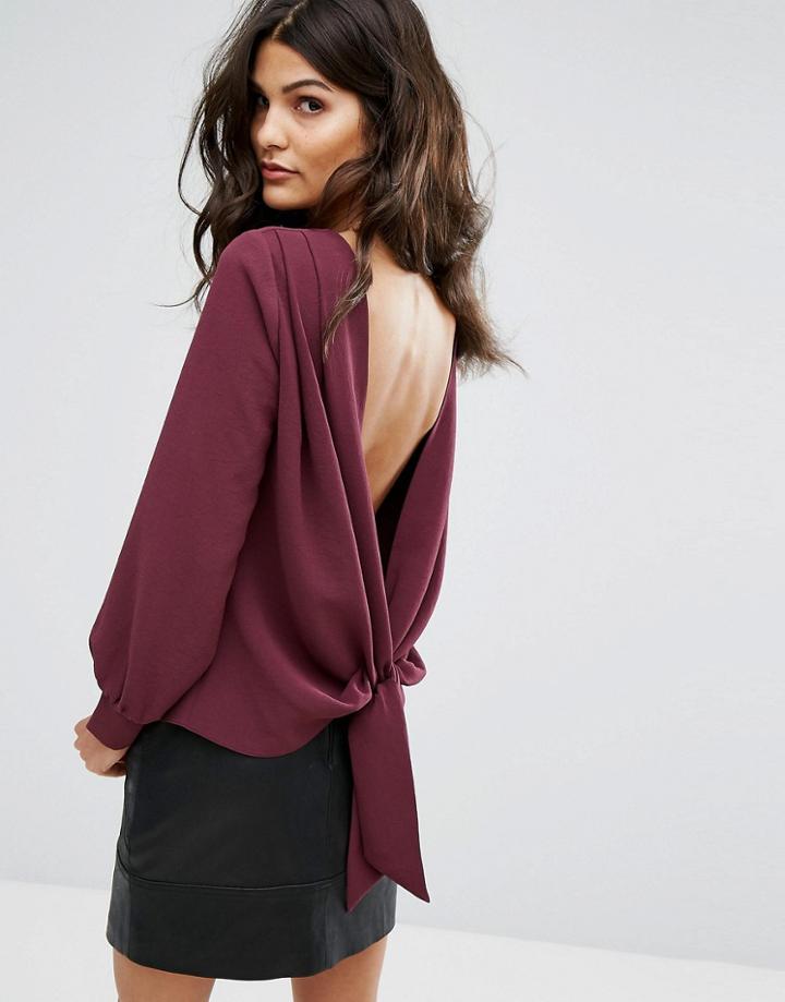 Ba & Sh Open Back Top - Pink