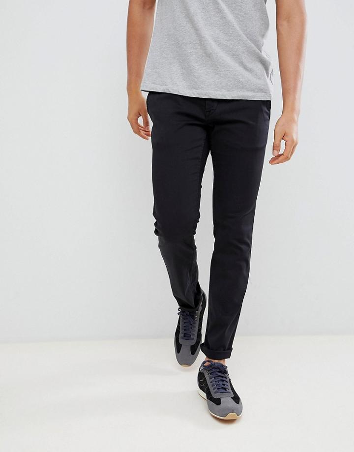 Boss Schino Slim Fit Chino Trousers In Black - Black
