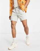 Asos Design Cigarette Chino Shorts In Stone-neutral