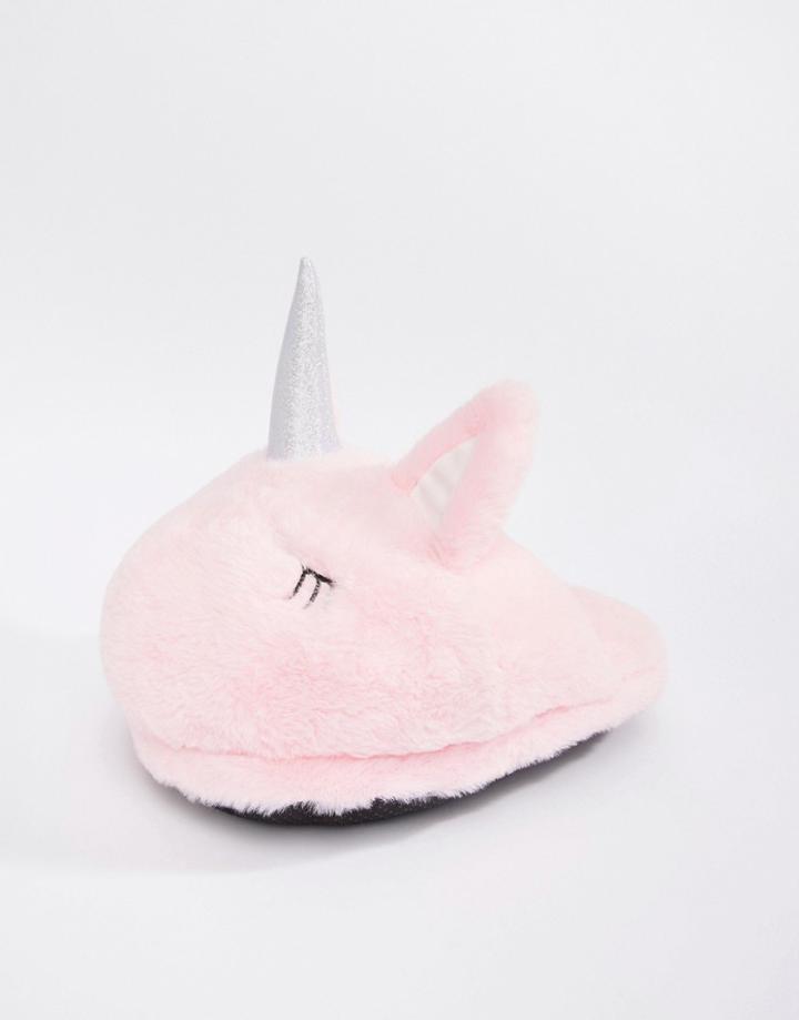 Loungeable Unicorn Cozy Foot Slipper - Pink