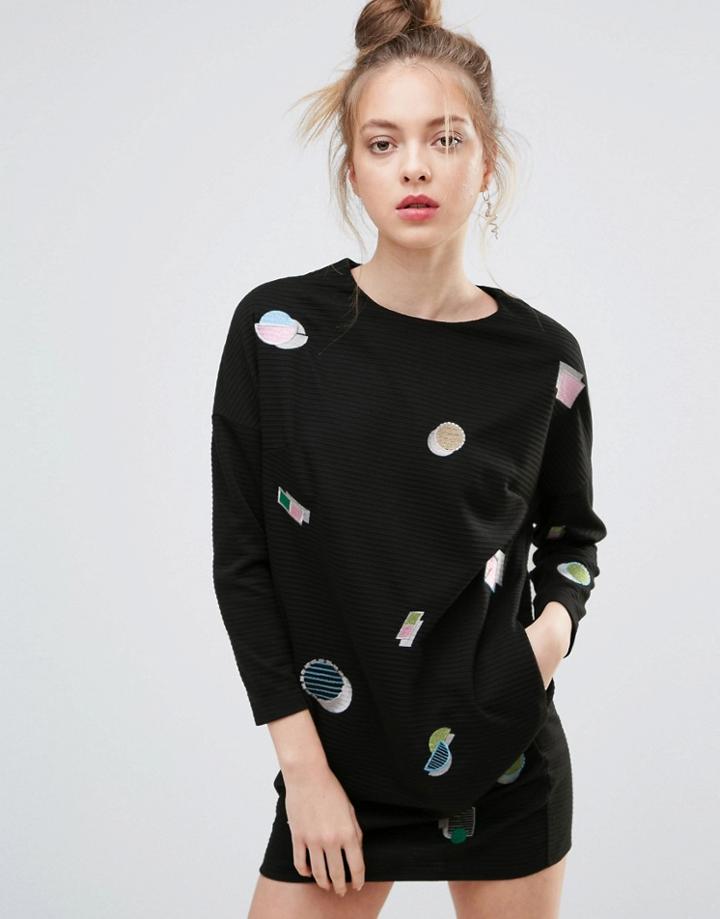 Ziztar Little Geometries Dress - Black