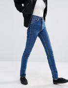Weekday Way High Waist Slim Straight Leg Jeans - Blue