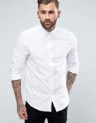 Ben Sherman Plain Regular Fit Oxford Shirt - White