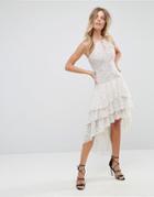 The Jetset Diaries Dalliance Hi Lo Dress - White