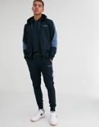 Jack & Jones Core Cut & Sew Cuff Bottom Sweat Sweatpants In Navy