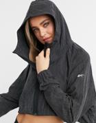 Reebok Woven Crop Jacket In Black
