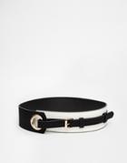 Asos Loop Detail Waist Belt In Mono - Mono
