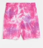 Collusion Unisex Oversized Pink Tie-dye Shorts - Part Of A Set