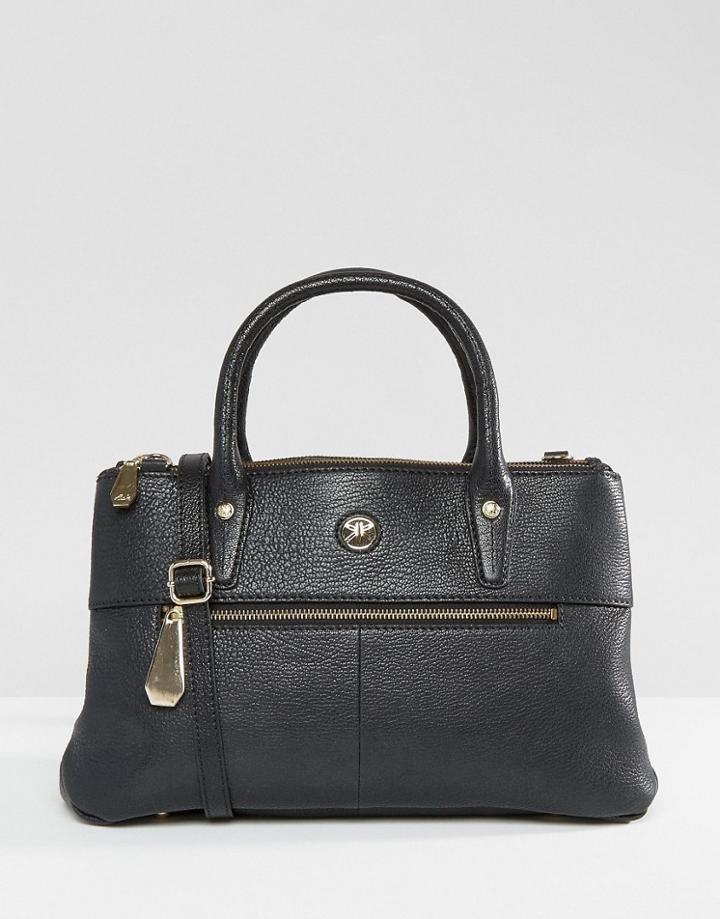 Ri2k Leather Tote Bag - Black