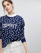 Esprit Polka Dot Printed Sweater - Multi