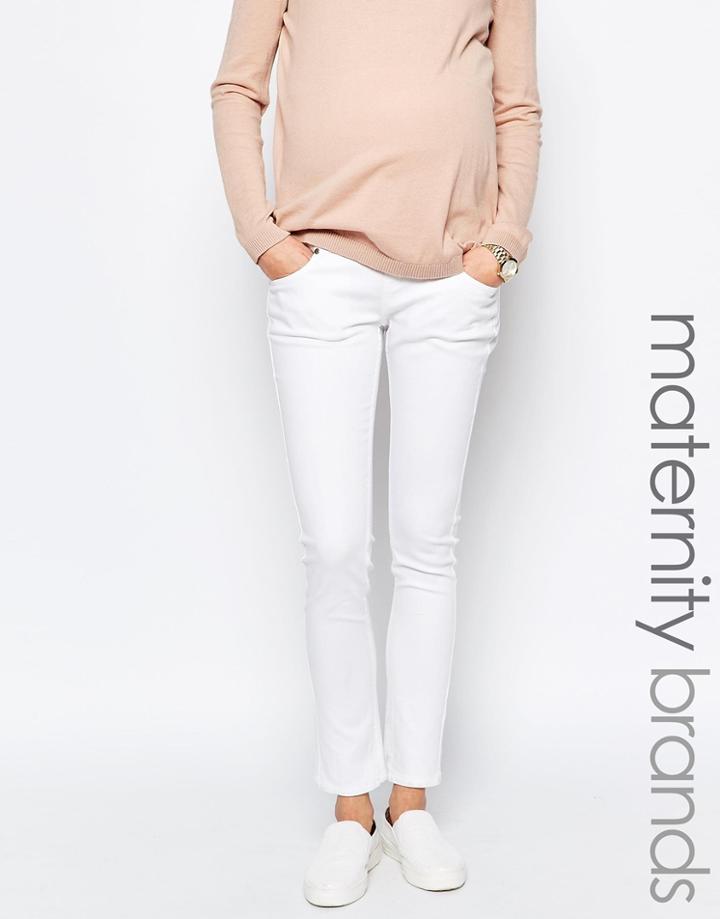 Isabella Oliver Stretch Skinny Jeans - White