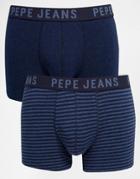 Pepe Jeans 2 Pack Dillon Boxers - Blue