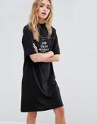 Cheap Monday Box Logo T-shirt Dress - Black