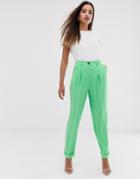 Asos Design Ultimate Dad Pants In Apple Green - Green