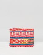 Asos Beach Fabric Weave Clutch Bag - Multi