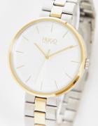 Hugo Mix Metal Bracelet Watch In Multi 1510101