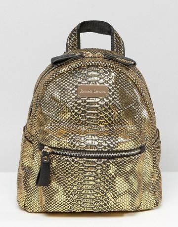 Claudia Canova Mini Backpack - Gold