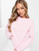Na-kd Recycled Cotton Logo Print Sweatshirt In Pink