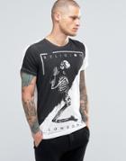 Religion T-shirt With Praying Skeleton Embroidary Detail - White