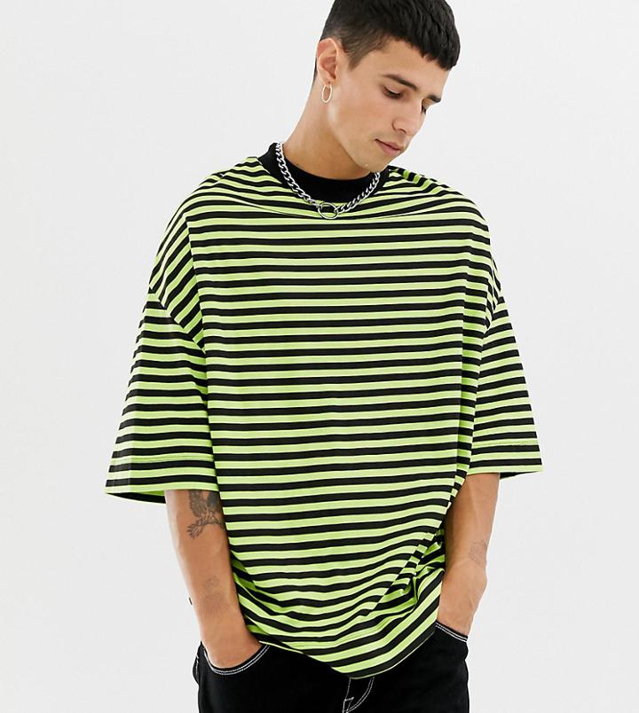Collusion Printed Short Sleeve Stripe T-shirt - Multi