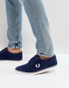 Fred Perry Stratford Suede Sneakers In Blue - Blue