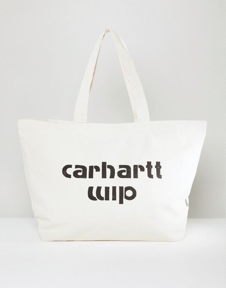 Carhartt Wip Bronc Tote In Ecru - Beige