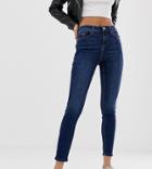 Miss Selfridge Sofia Skinny Jeans In Mid Wash - Blue