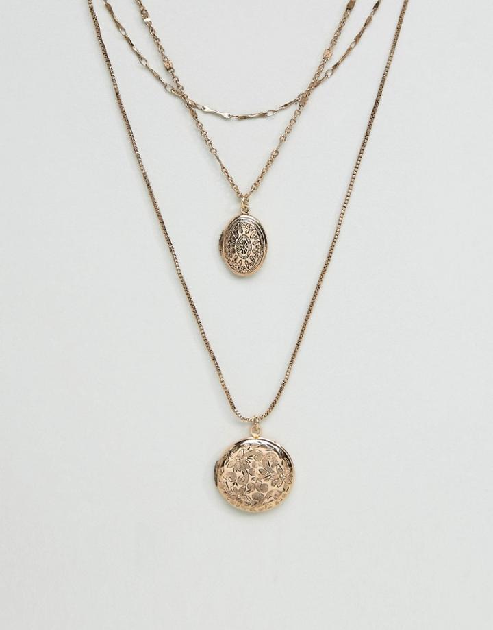 Designb London Layering Lockets - Gold