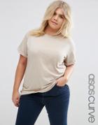 Asos Curve Ultimate Easy T-shirt - Beige