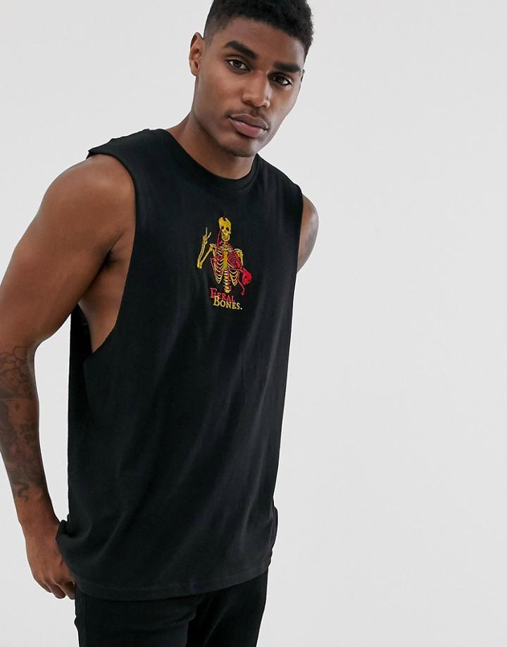 Bolongaro Trevor Graphic Skull Tank In Black