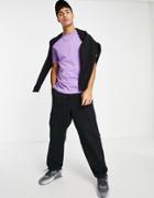 Asos Design T-shirt With Crew Neck In Purple