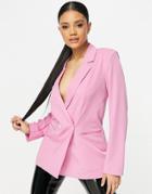 Vila Tailored Blazer In Pink