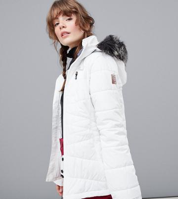 Protest Valdez Snow Jacket In White - White