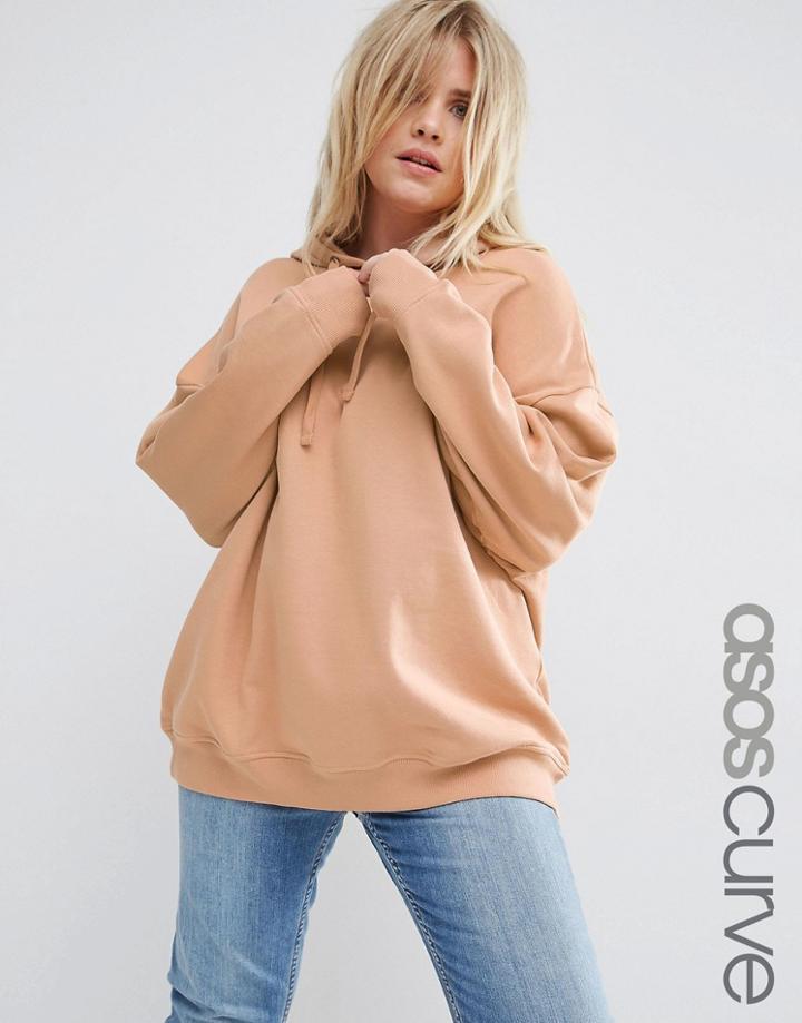 Asos Curve Ultimate Pullover Hoodie - Pink
