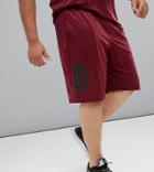 Canterbury Plus Vapodri Stretch Knit Shorts In Burgundy Exclusive To Asos - Red