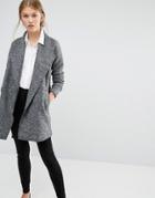 Vero Moda Belted Coat - Gray