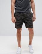 Pull & Bear Camo Shorts In Gray - Gray