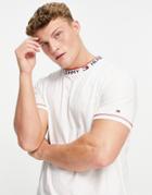 Tommy Hilfiger Lounge T-shirt With Neck Logo Taping In White